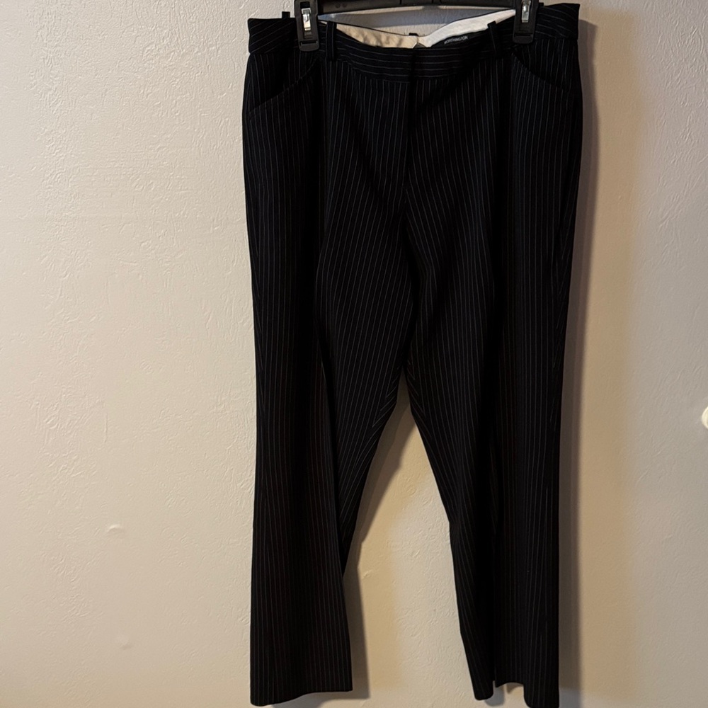 Women’s Black Pinstripe Pants